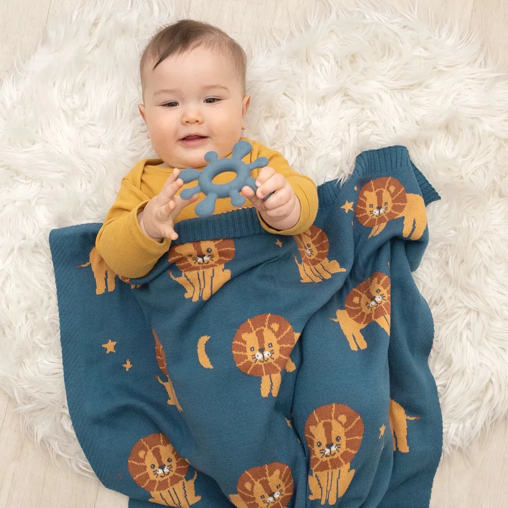 Living Textiles Whimsical Blanket - Lion