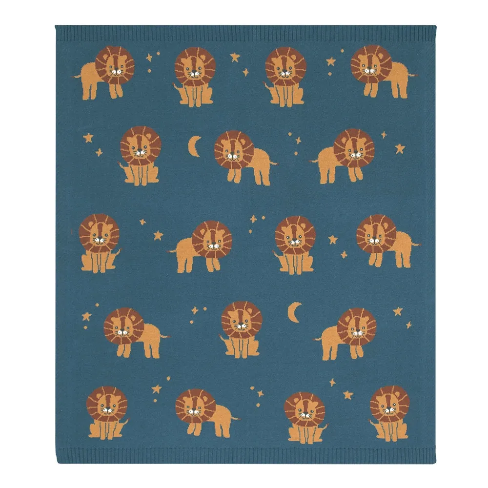 Living Textiles Whimsical Blanket - Lion