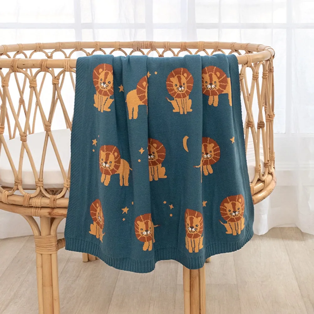 Living Textiles Whimsical Blanket - Lion