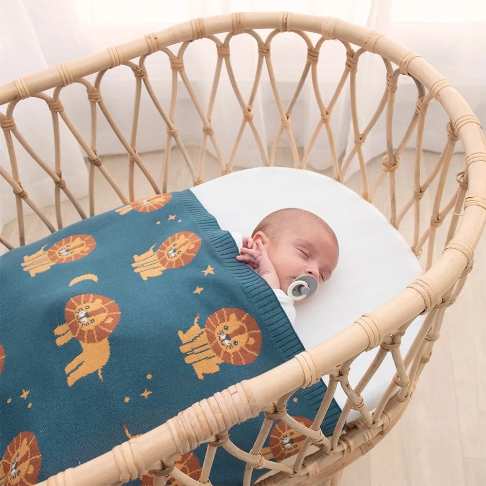 Living Textiles Whimsical Blanket - Lion