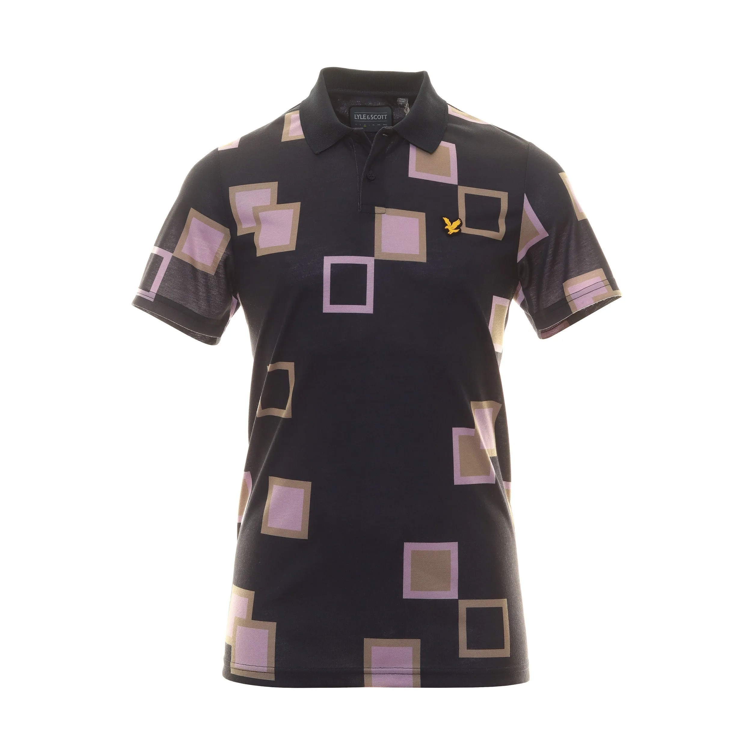Lyle & Scott Golf Square Print Polo Shirt