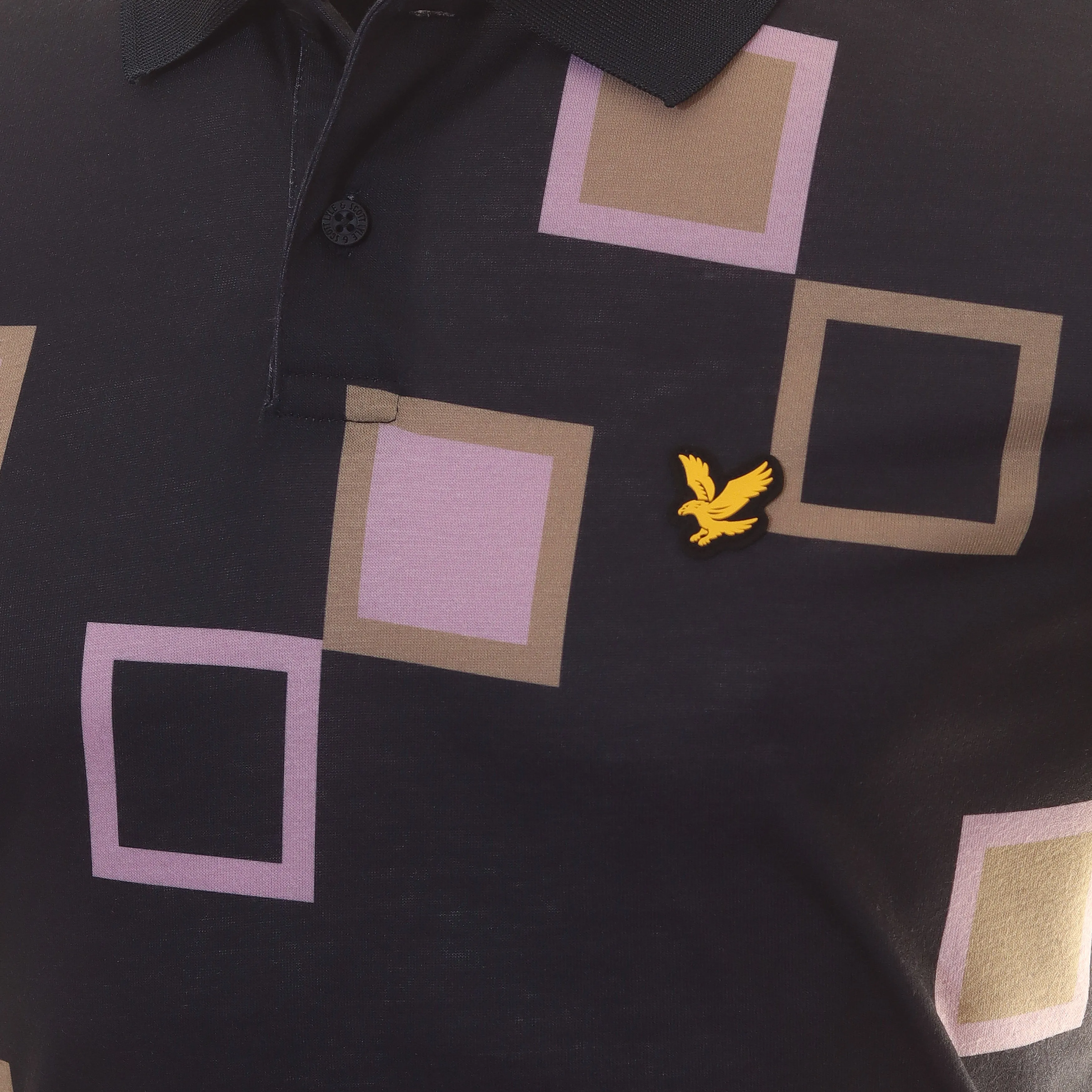 Lyle & Scott Golf Square Print Polo Shirt