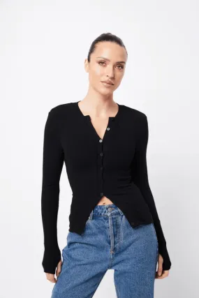 Lyon Cardigan Black