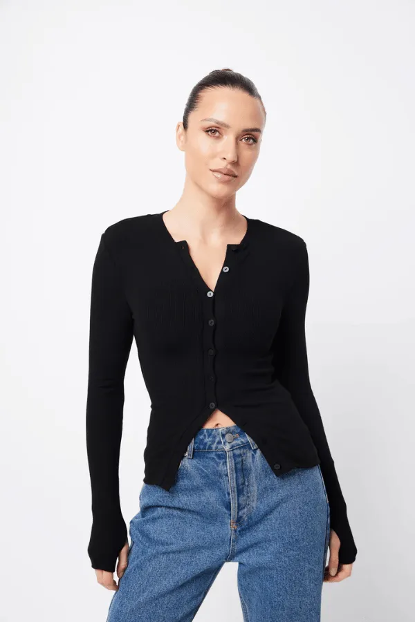 Lyon Cardigan Black