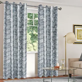 Mariana - 2 Pack Printed Faux Silk Grommet Panels