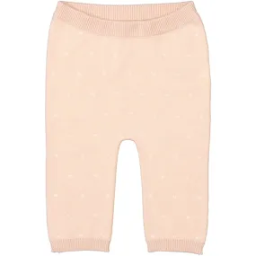 MarMar New Born Cream Taupe Hearts Pira Knit Pants