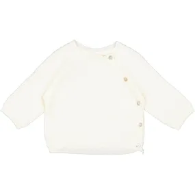 MarMar New Born Gentle White Toll Knit Blouse