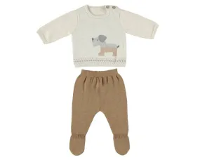 MAY Dog Knit Sweater Top and Pant Set