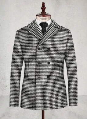 Mens Houndstooth Overcoat