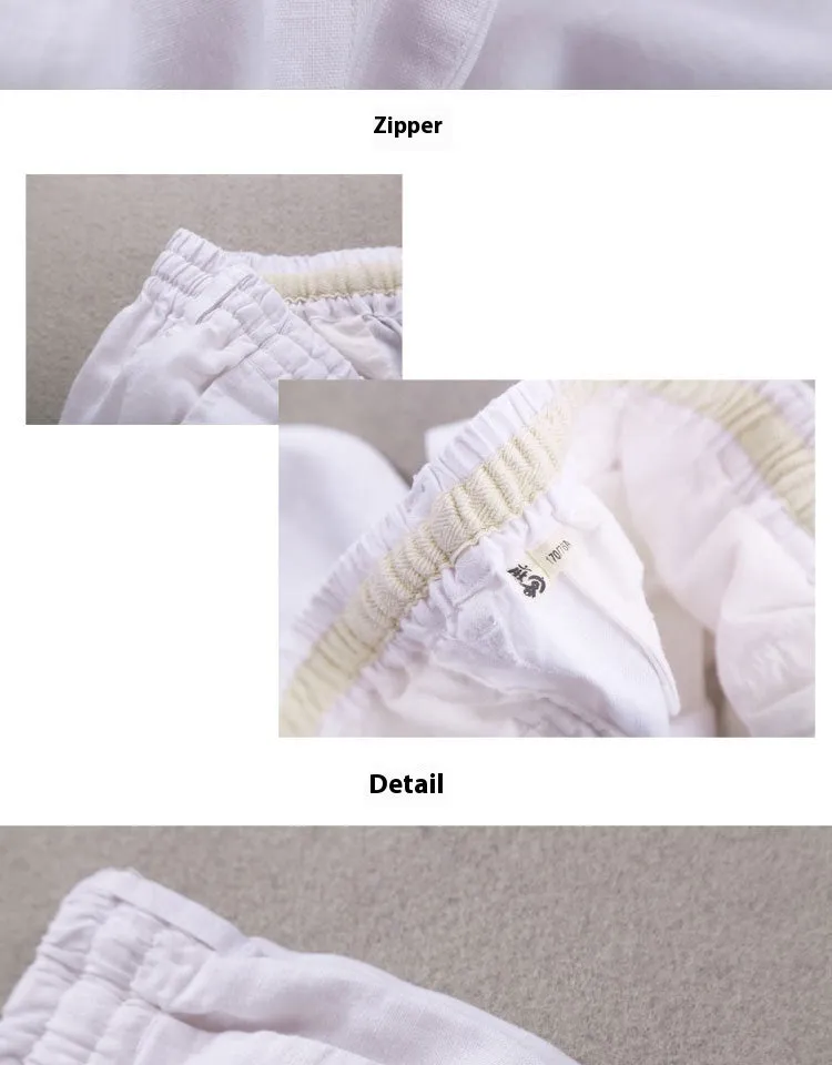Men's Thin Casual Elastic Waist Linen Pant