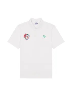 Monte Carlo Graphic Polo Shirt- Off White