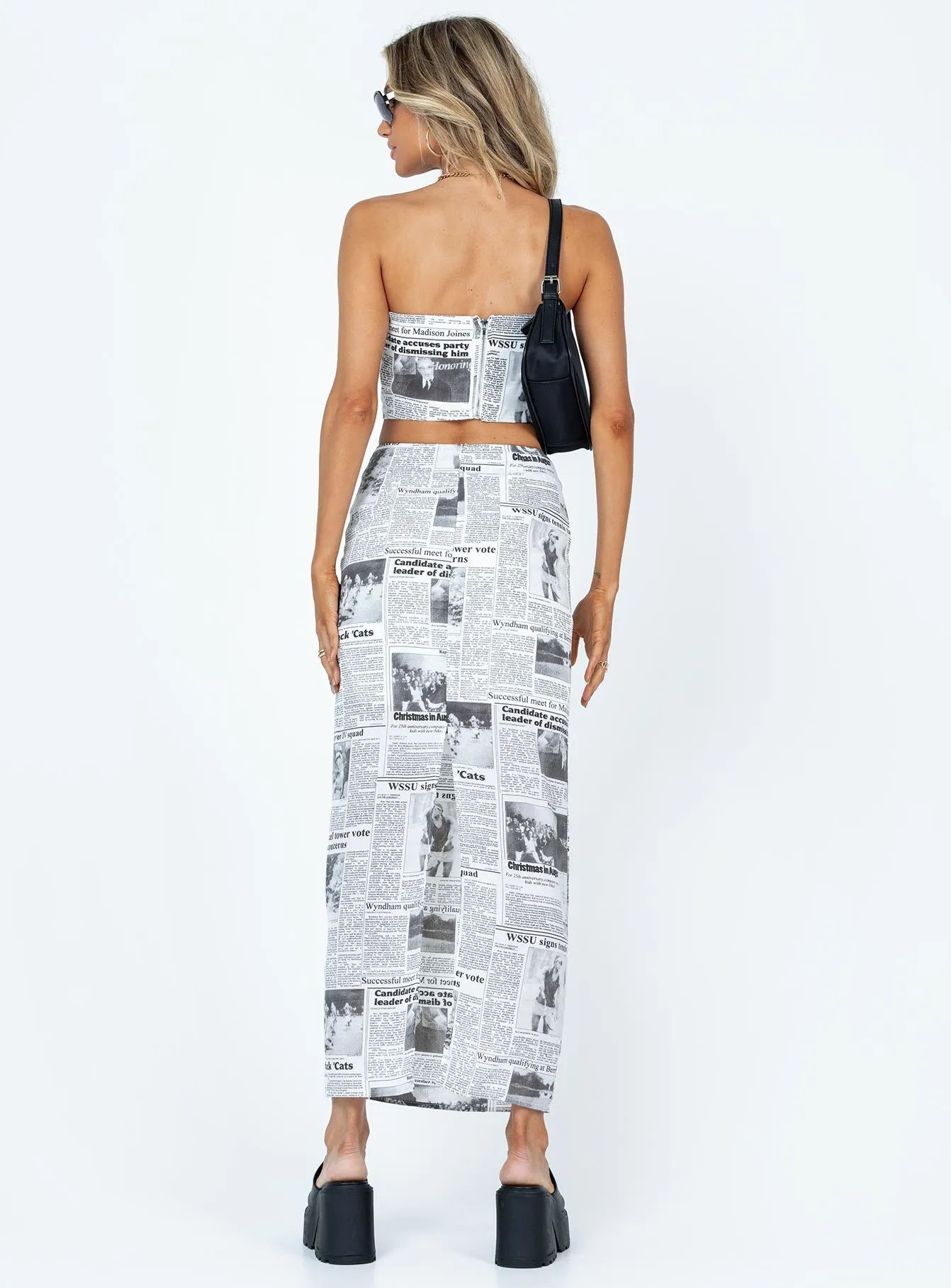 Morning Story Midi Skirt White