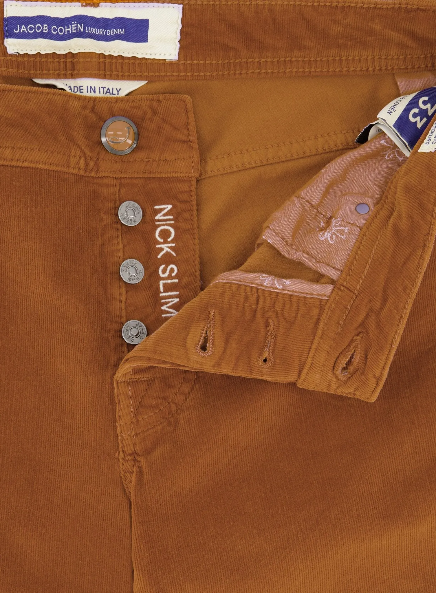 Nick Slim-fit Geribde Jeans