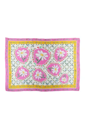 Oblong Pareo Scarf / "Daisy Chains"