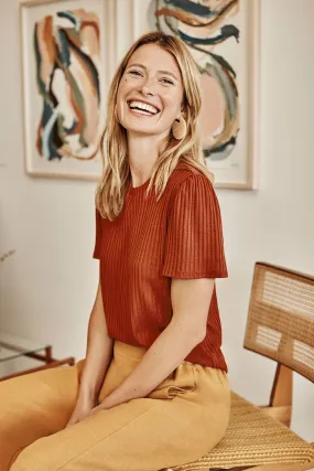 Odilia Ribbed Tee