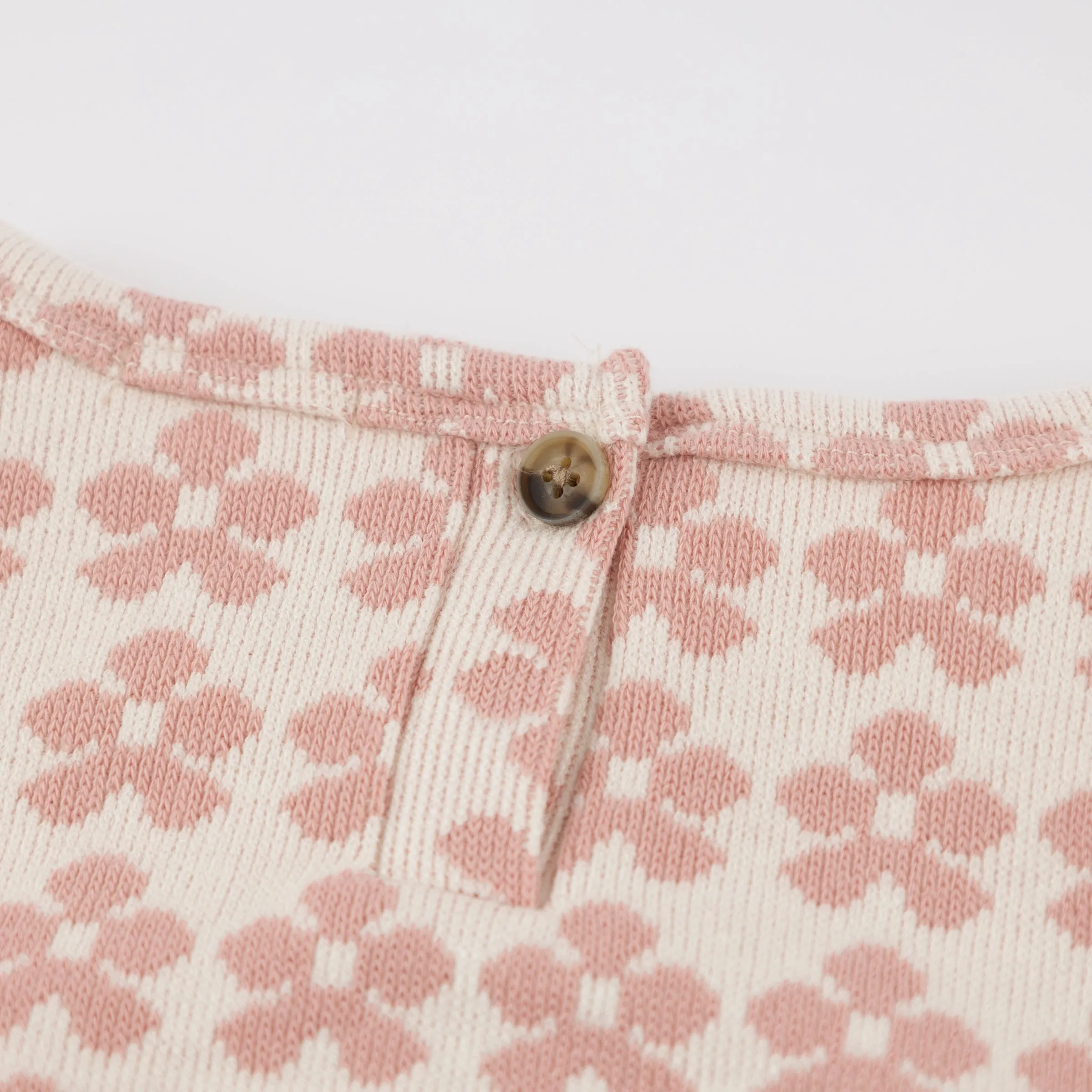 oh baby! Millie Slouch Double Knit Sweater - Mod Flowers - Blush