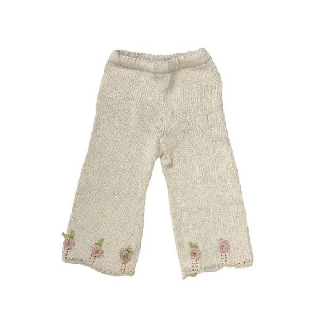 Organic Cotton Hand Knit Rose Pants