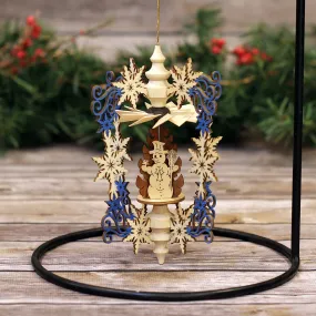 Ornament - Winter Children, Snowflake, Blue