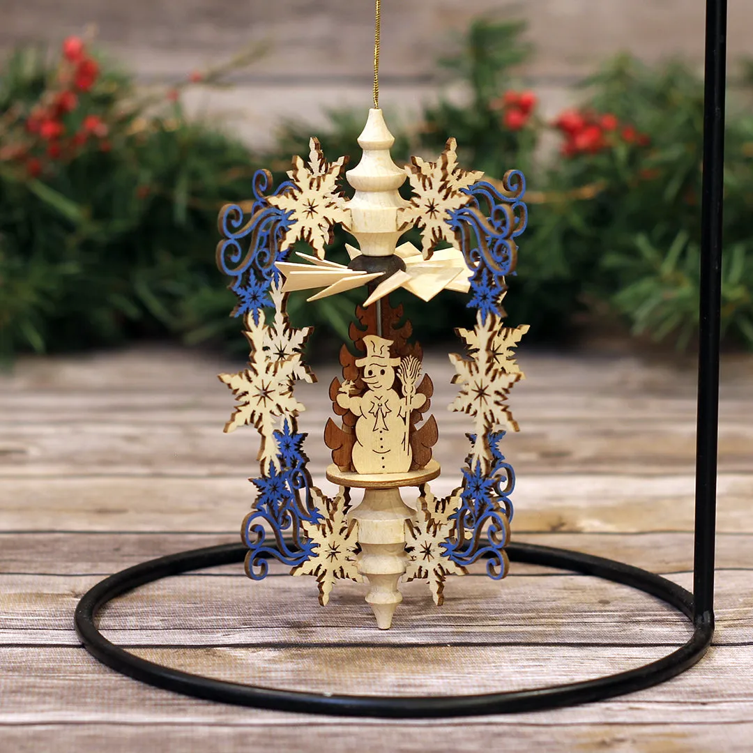 Ornament - Winter Children, Snowflake, Blue