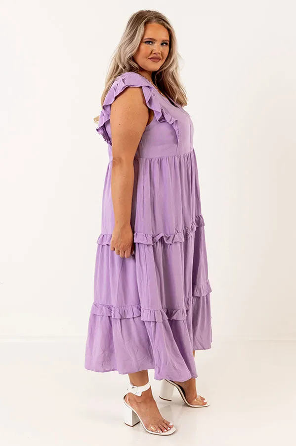Patio Days Midi In Lavender Curves