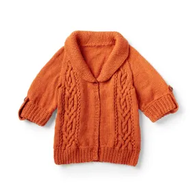 Patons Cables And Collar Knit Cardigan