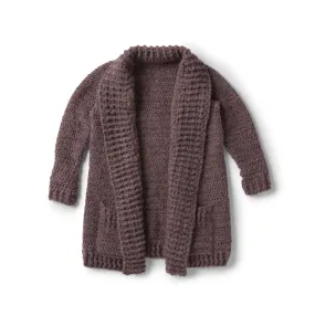Patons Cozy Collar Crochet Cardigan