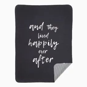 Petit Lem Reversible Blanket - Once Upon a in Dark Grey