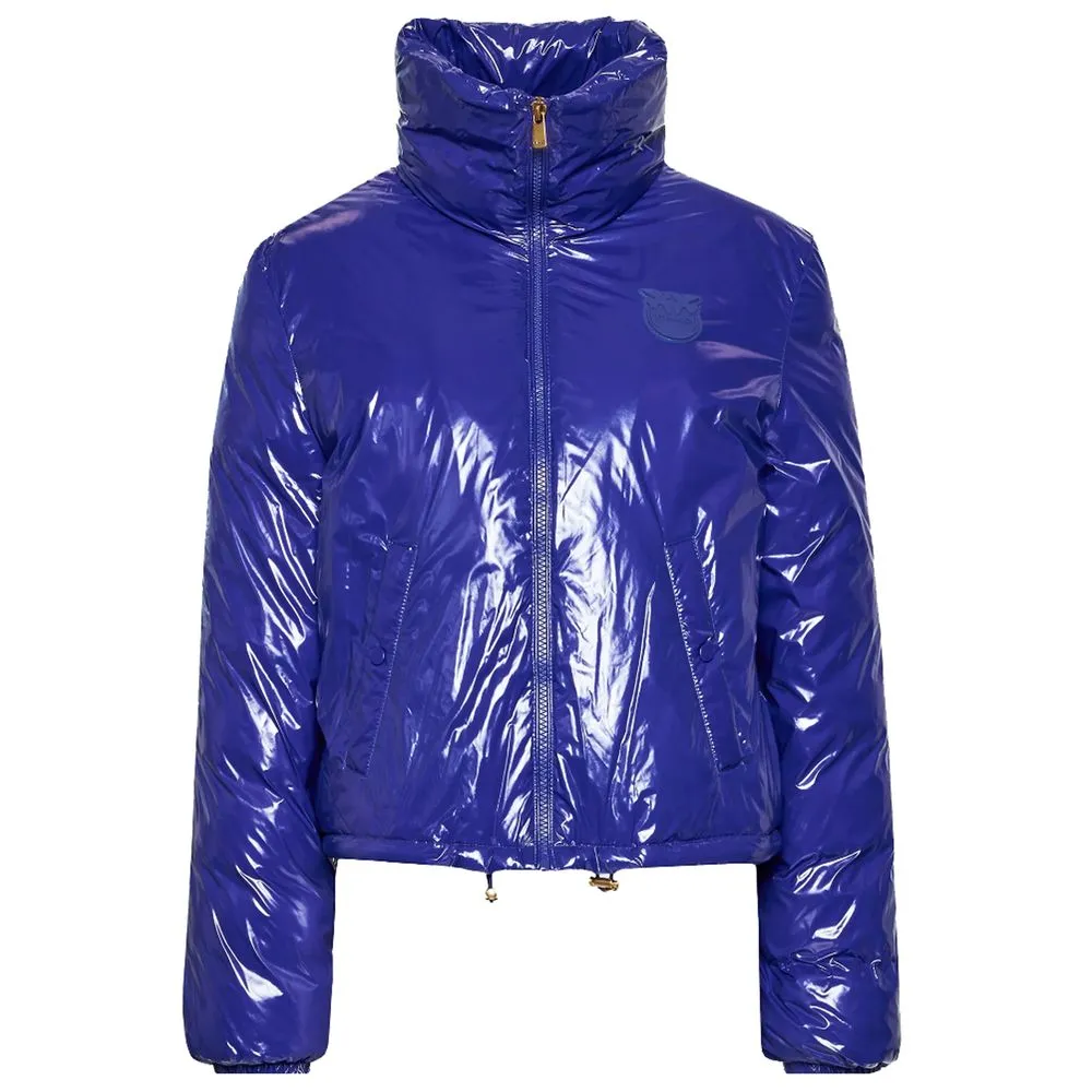 PINKO Blue Nylon Jackets & Coat