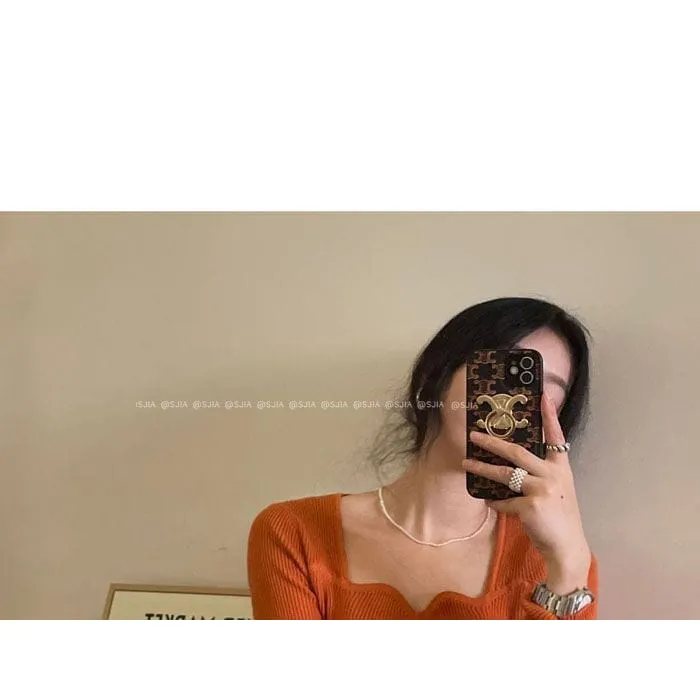 Plain Knit Top