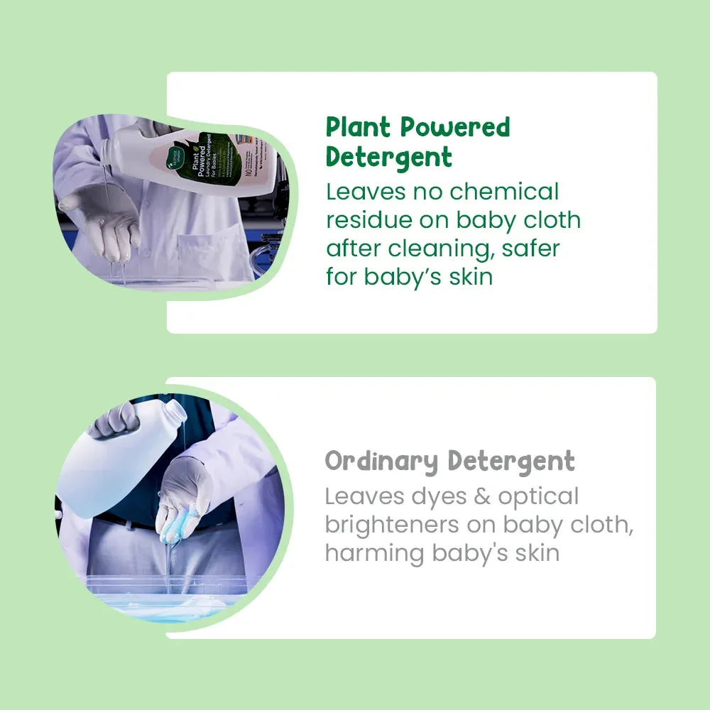 Plant Powered Laundry Detergent for Babies & Adults with Sensitive Skin