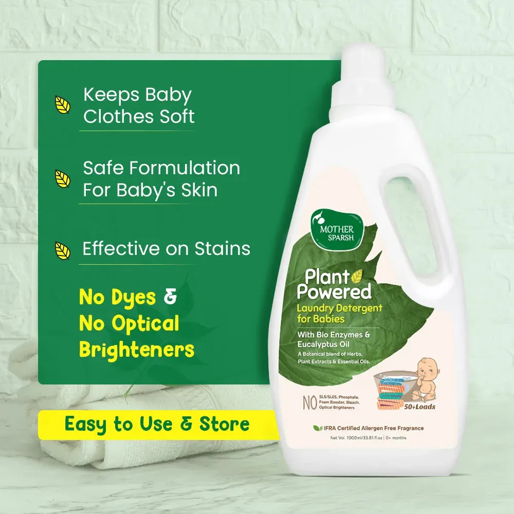 Plant Powered Laundry Detergent for Babies & Adults with Sensitive Skin