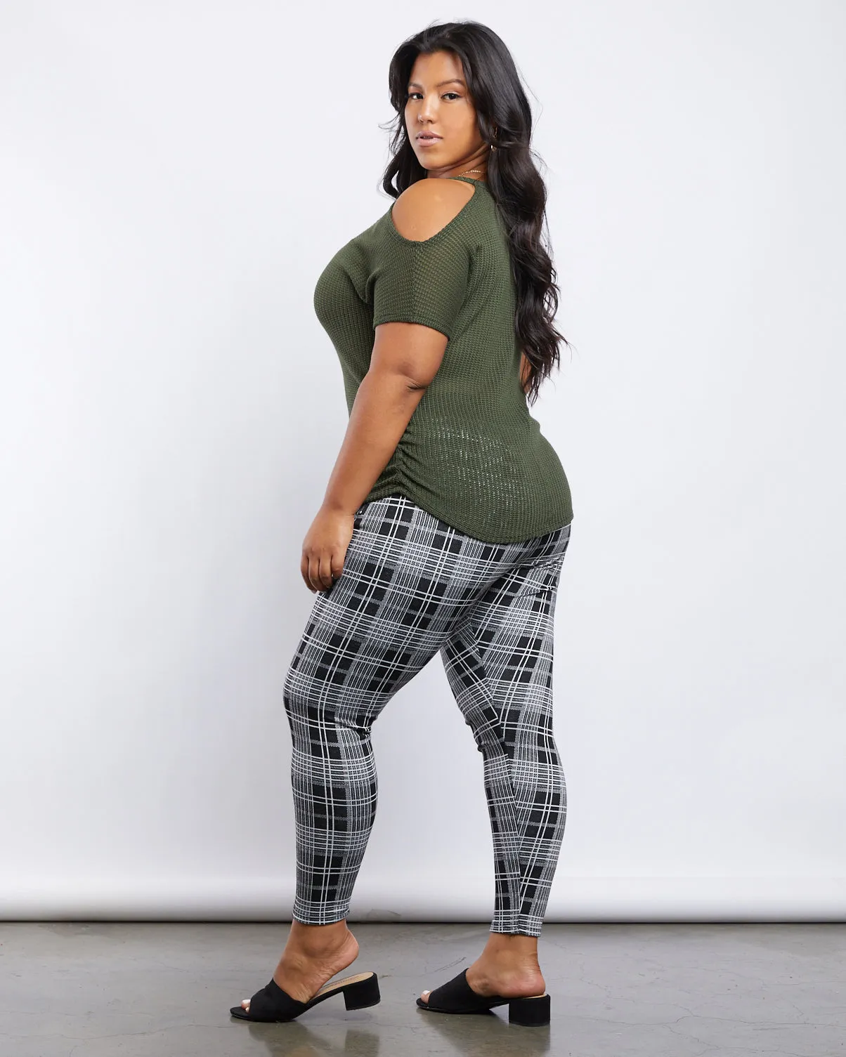Plus Size Renee Cold Shoulder Knit Top