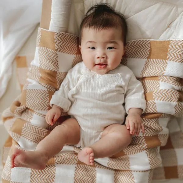 Pop Ya Tot Lancaster Organic Knit Blanket
