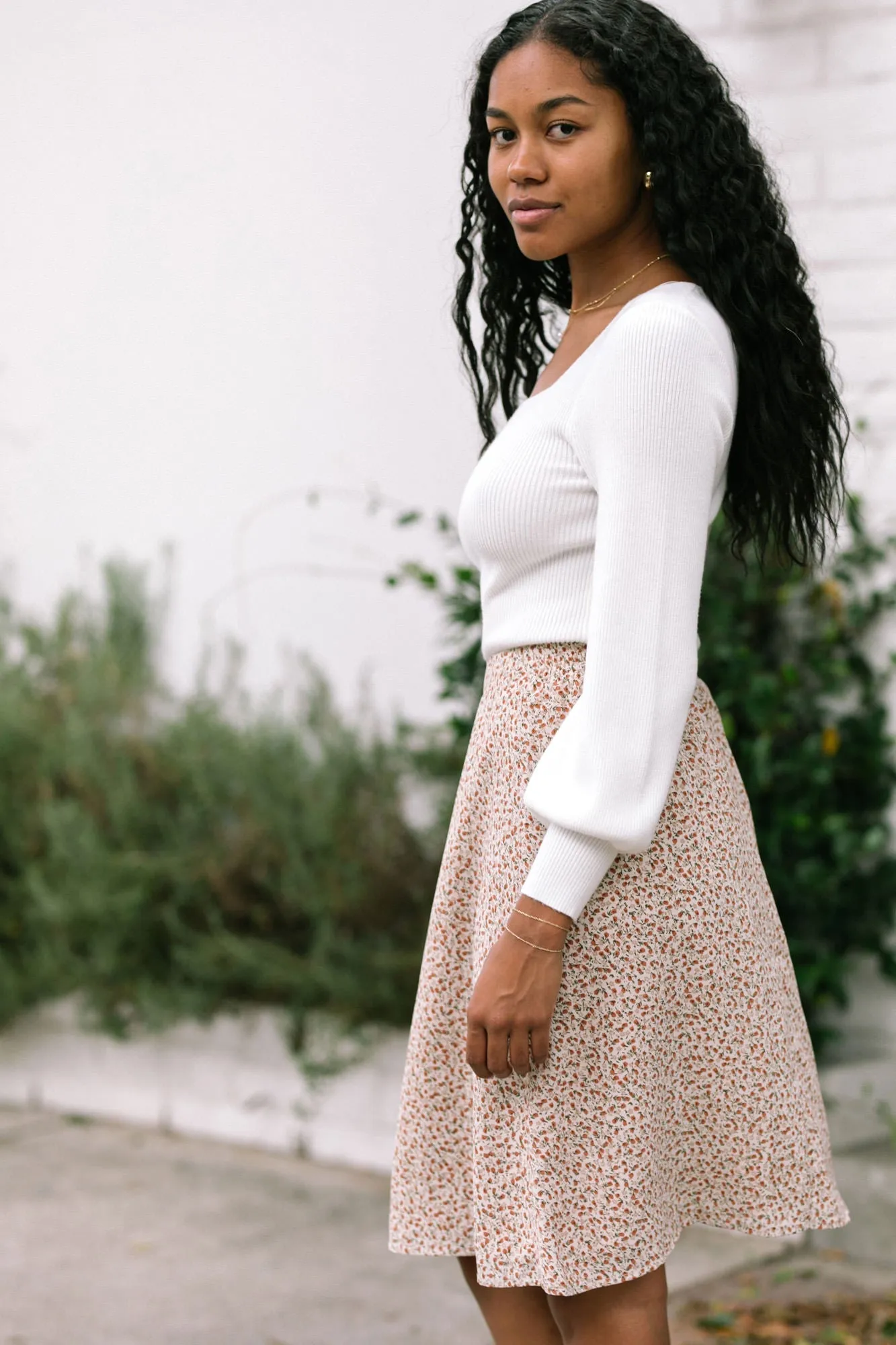 Renata Puff Sleeve Knit Top