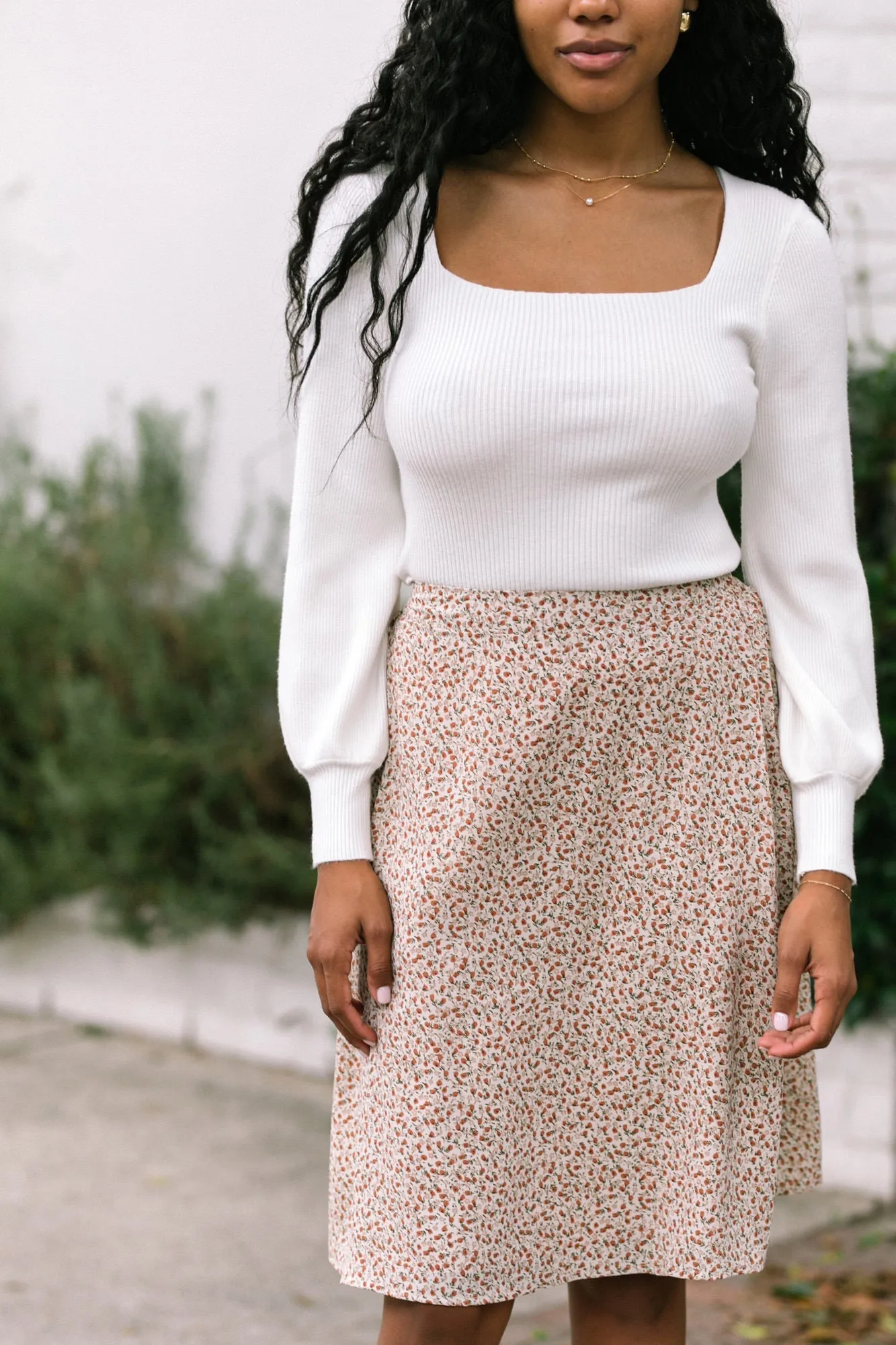 Renata Puff Sleeve Knit Top