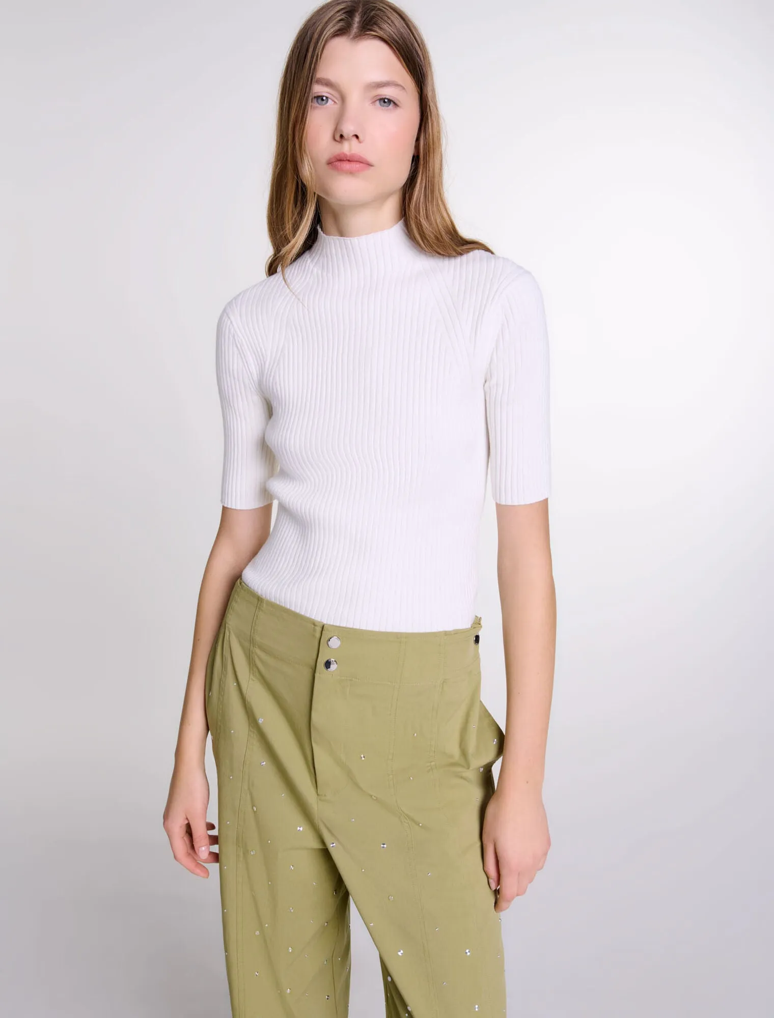 Rib knit top