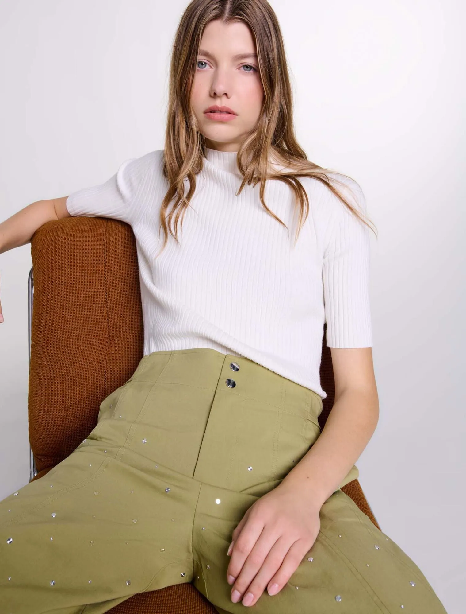 Rib knit top