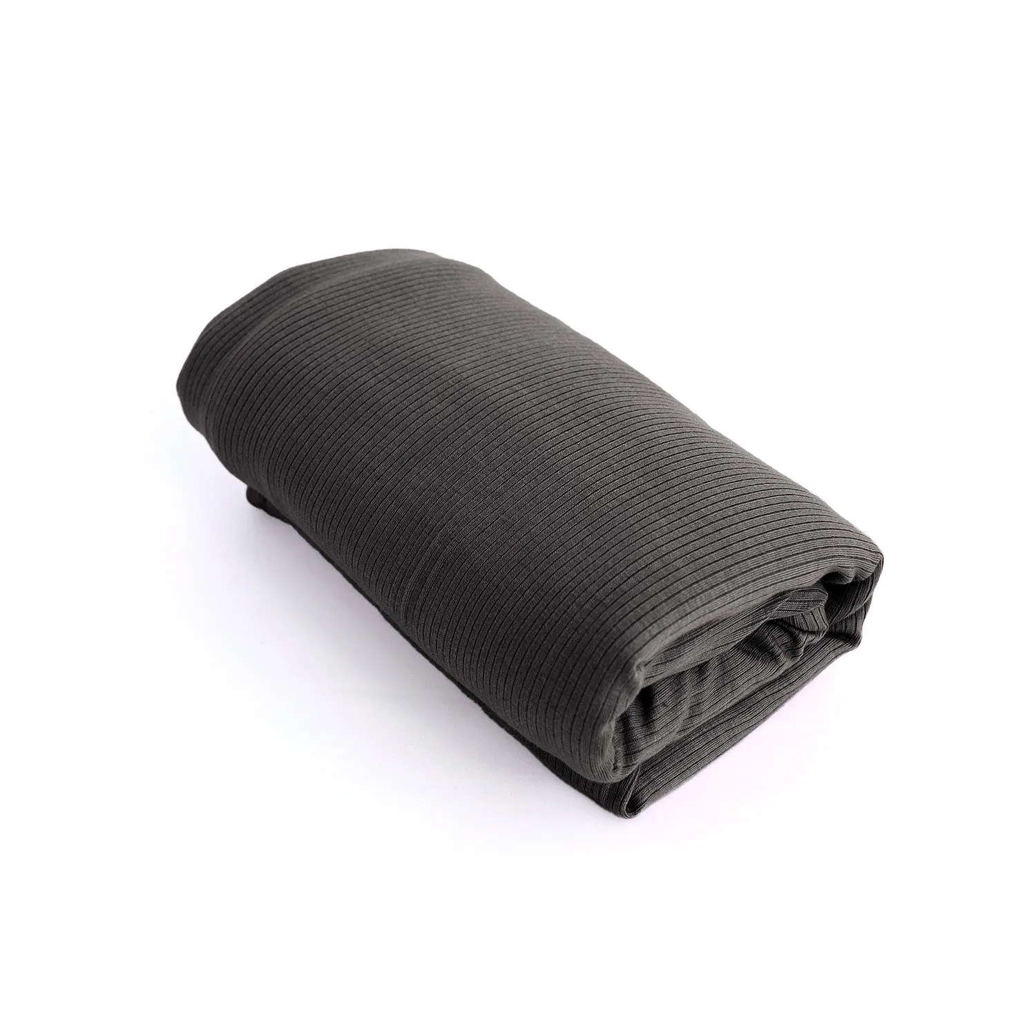 Ribbed Knit | Modal - Charcoal