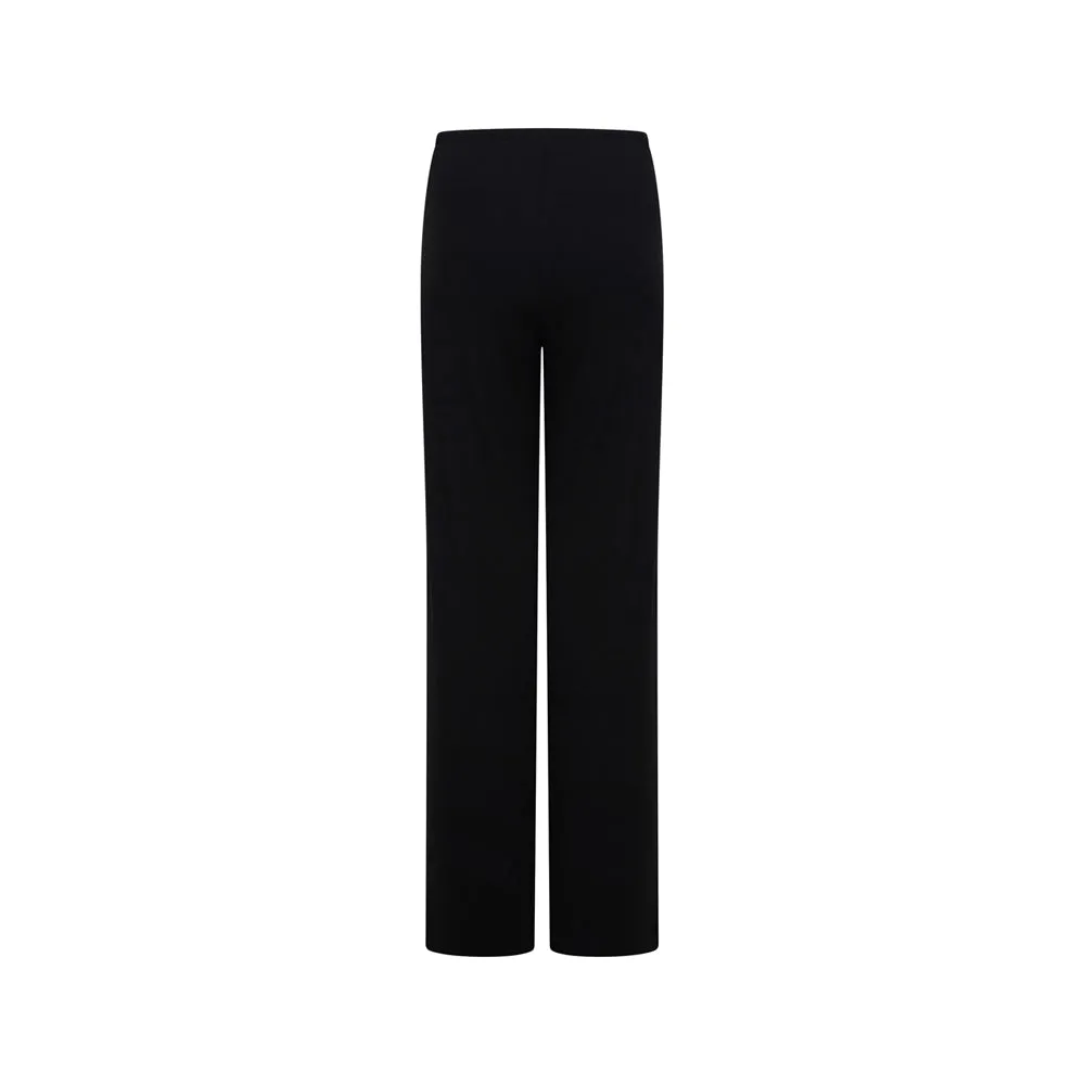 Ribbed Sleep Trouser- Black