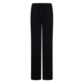 Ribbed Sleep Trouser- Black