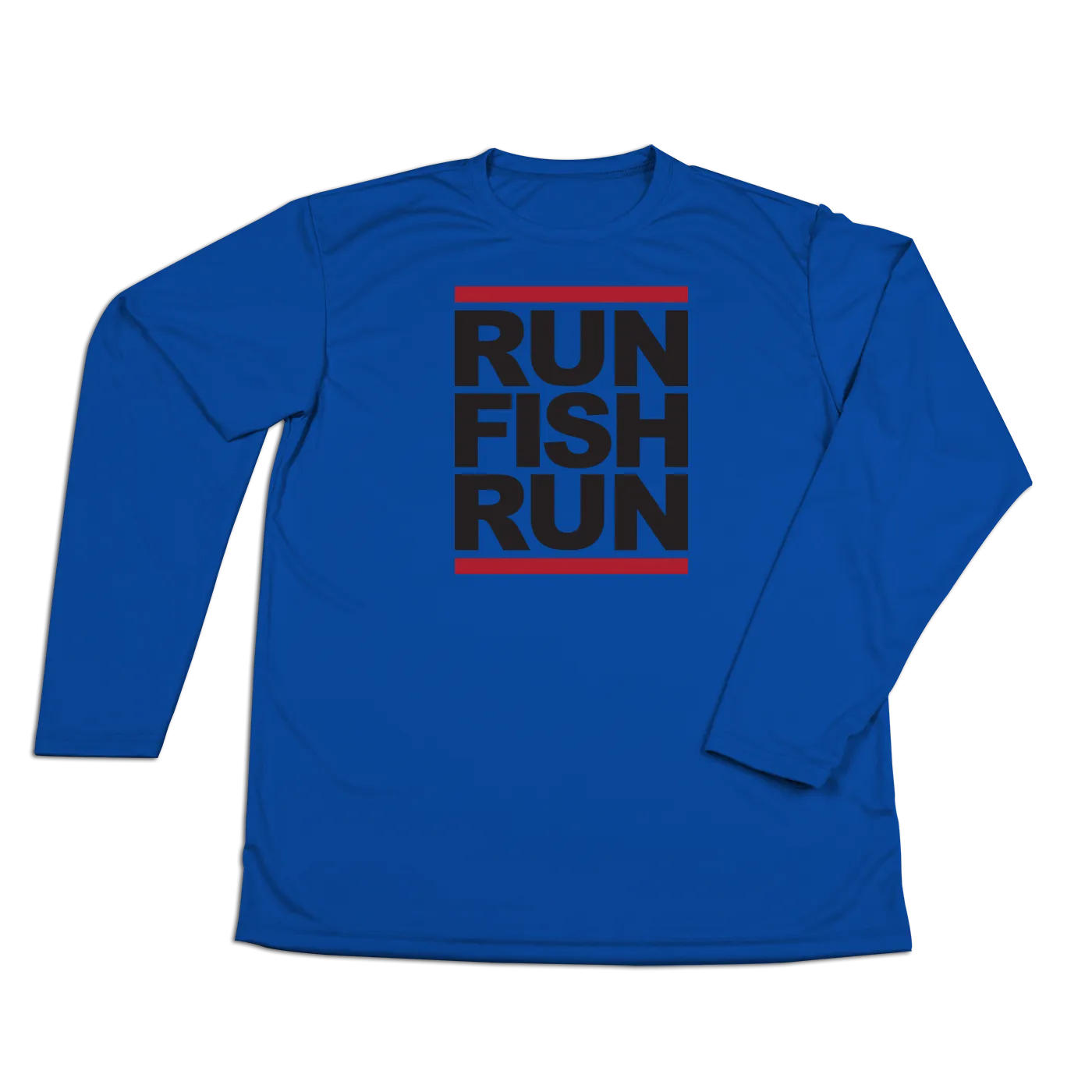 #RUNFISHRUN YOUTH Performance Long Sleeve Shirt - Black