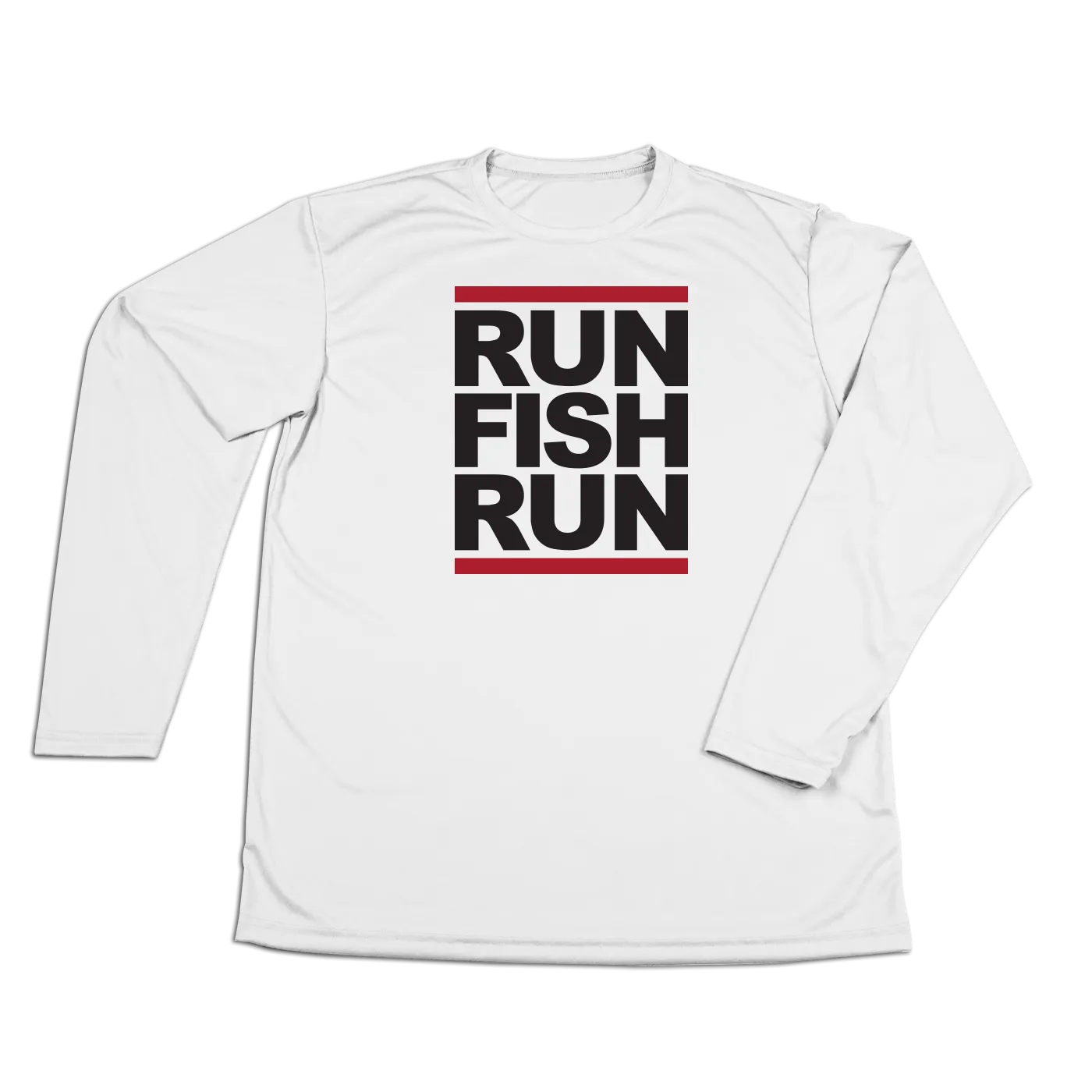 #RUNFISHRUN YOUTH Performance Long Sleeve Shirt - Black
