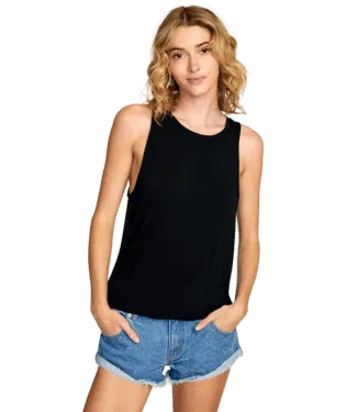 RVCA Minted Moto Tank Top - RVCA Black