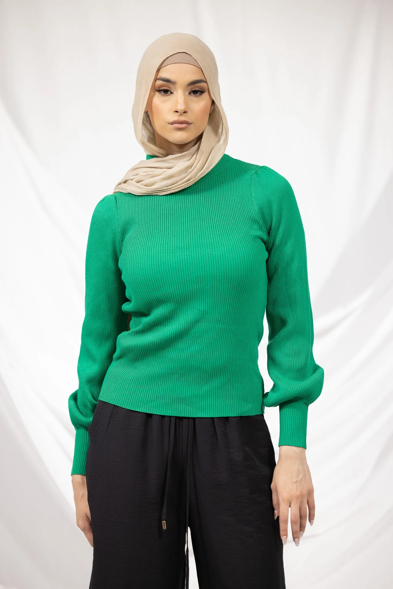 Selma Puff Sleeve Knit Top