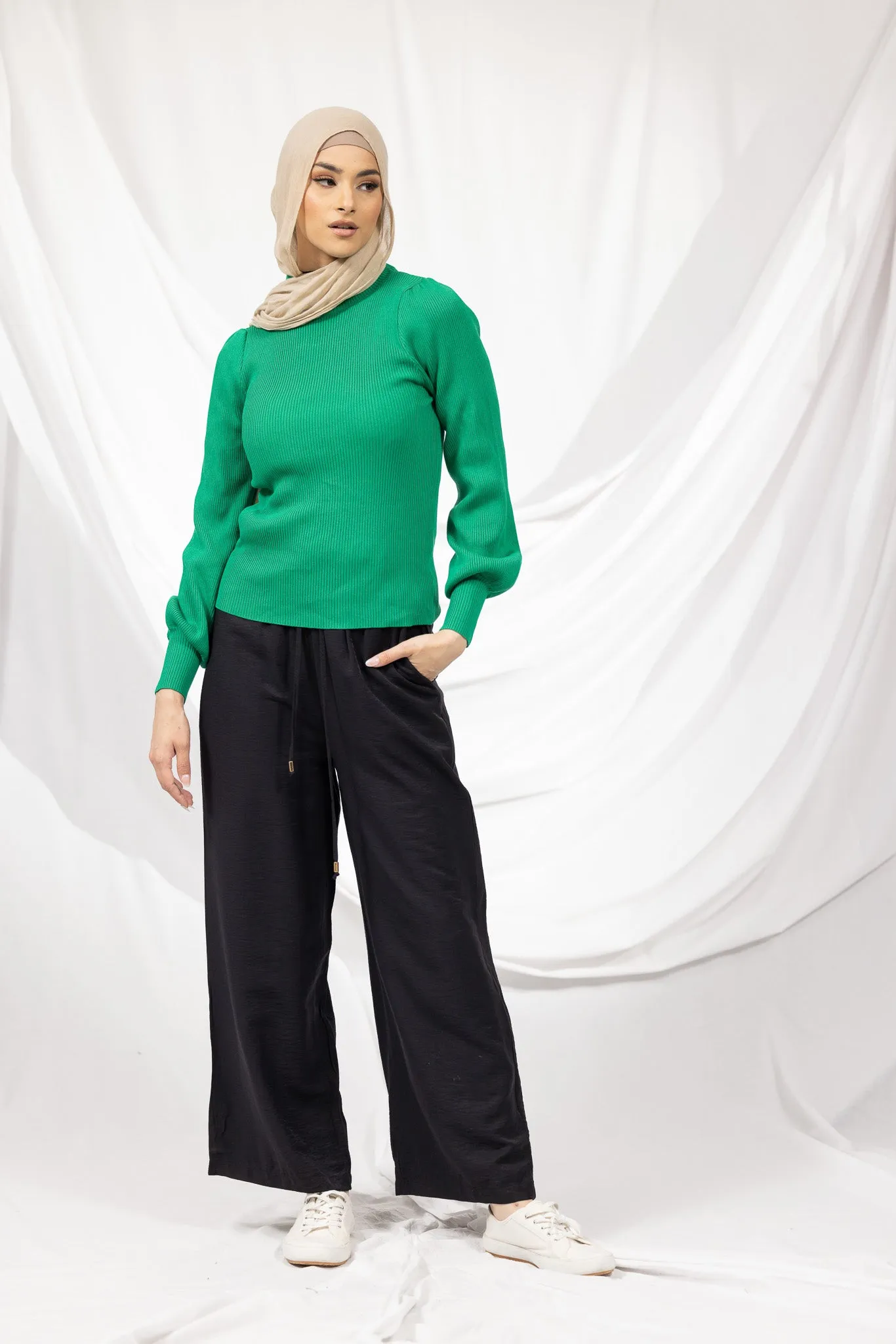 Selma Puff Sleeve Knit Top