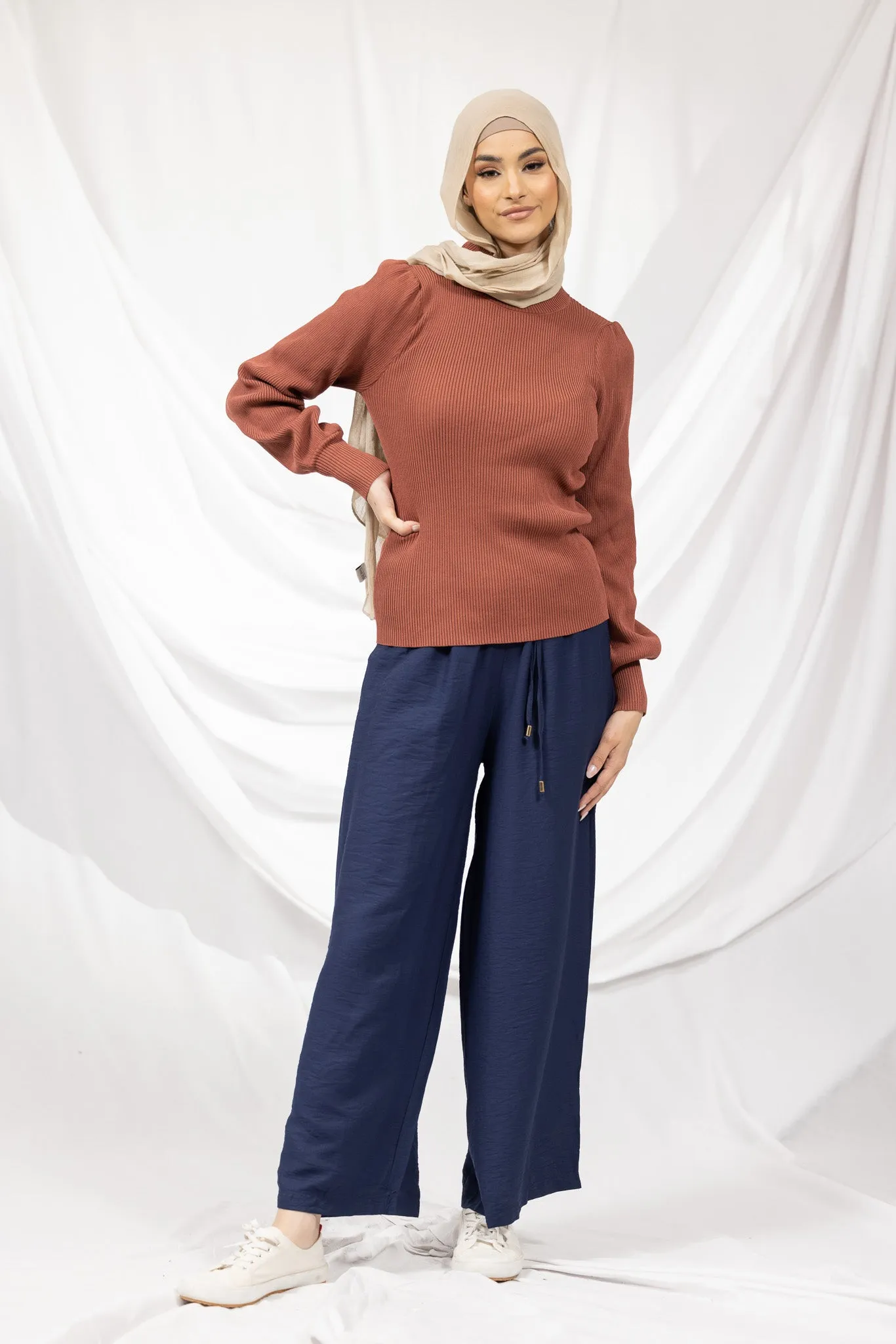 Selma Puff Sleeve Knit Top