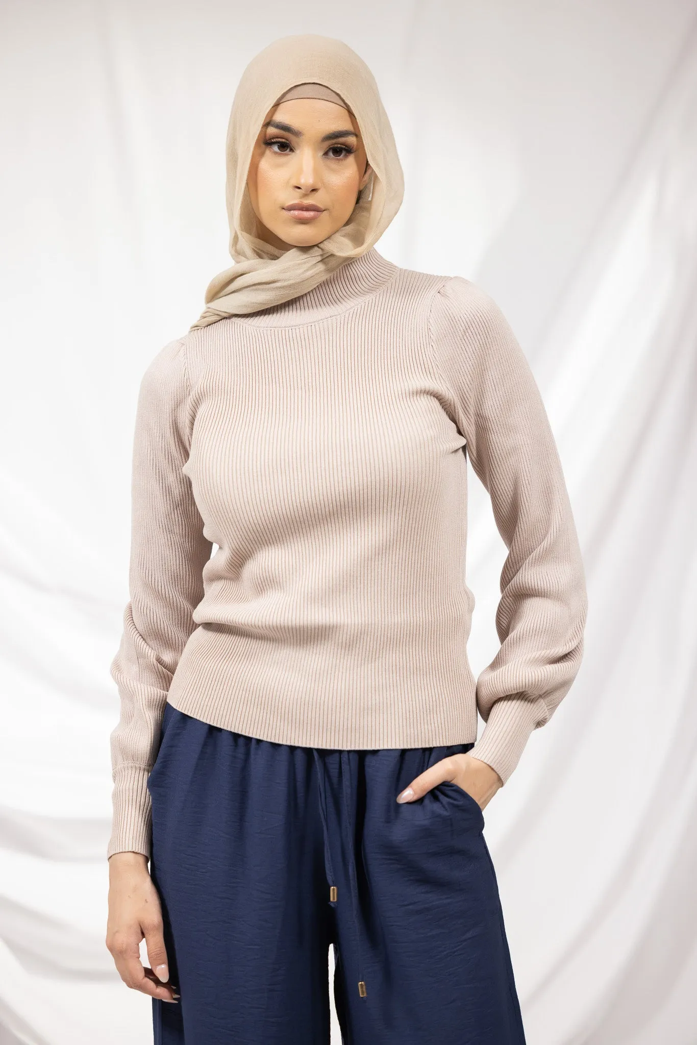 Selma Puff Sleeve Knit Top