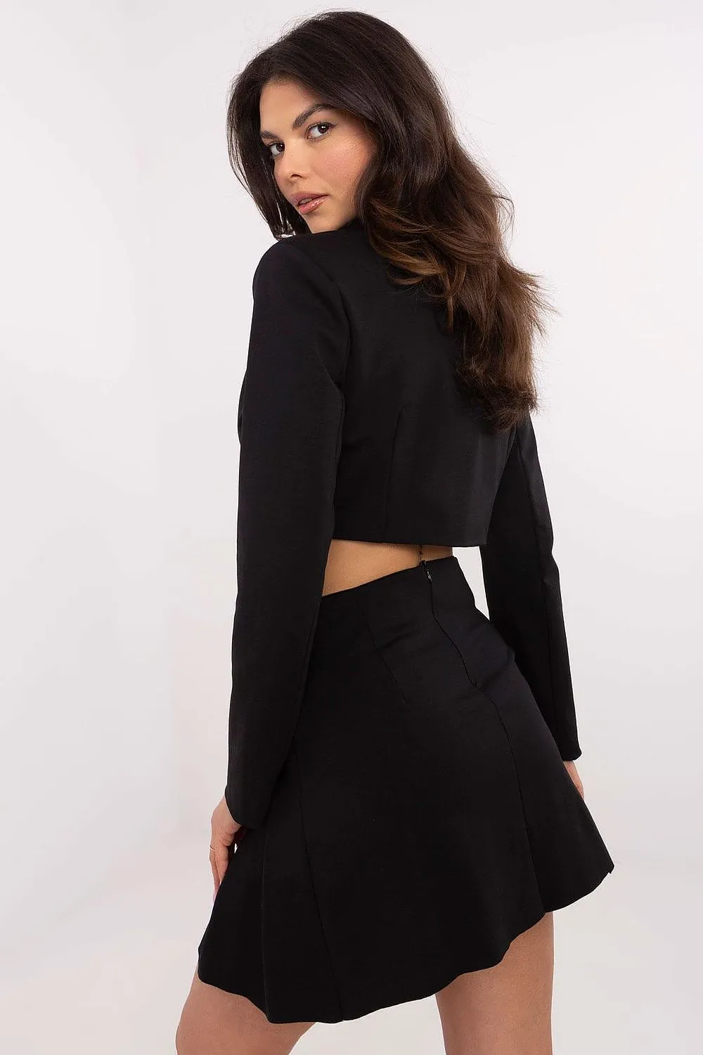 Short minimalist pleated skirt