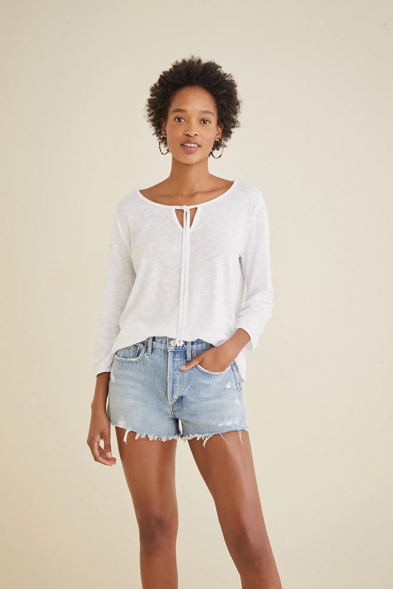 Sivan Tie Neck Top