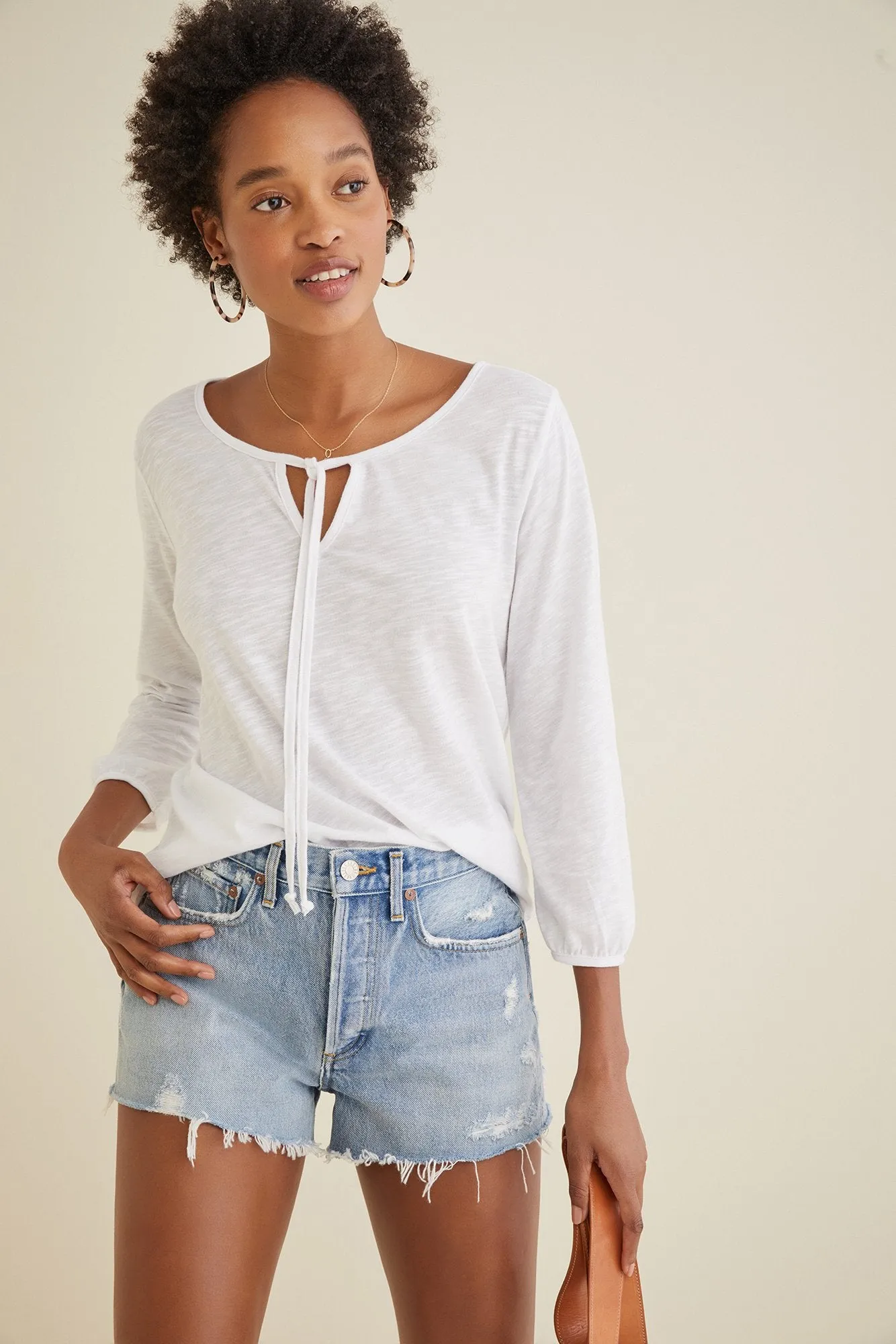 Sivan Tie Neck Top